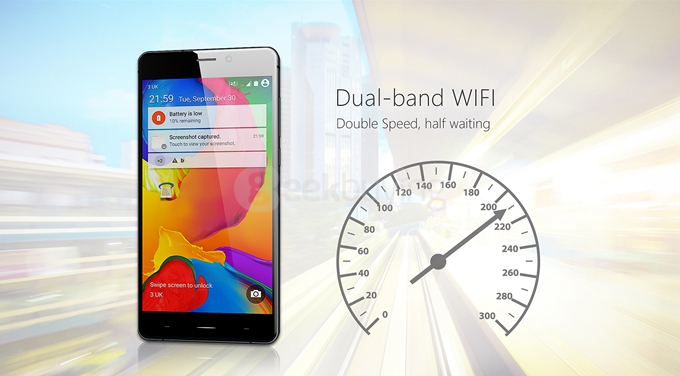 SISWOO Darkmoon R9 Dual Screen Front 5.2 inch Back 4.7 inch 3GB RAM 32GB ROM MTK6752 Octa Core 4G Smartphone - Black
