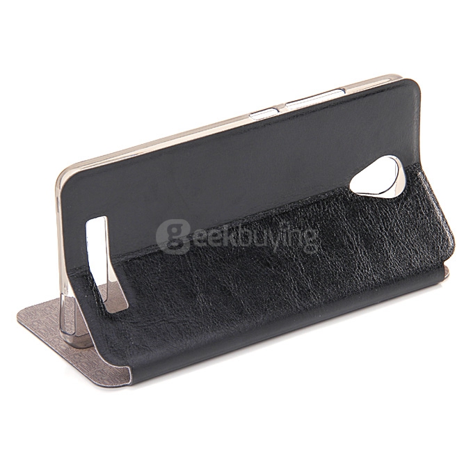 Original MOFI Rui Series Ultra-Thin Flip Leather Stand Cover Case for Xiaomi Redmi Note 2 - Black