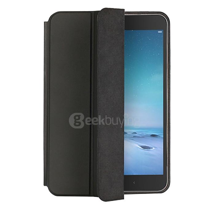 Original Smart Leather Stand Cover Case With Automatic Sleep & Wake-up Function for Xiaomi Mipad 2 Tablet - Black