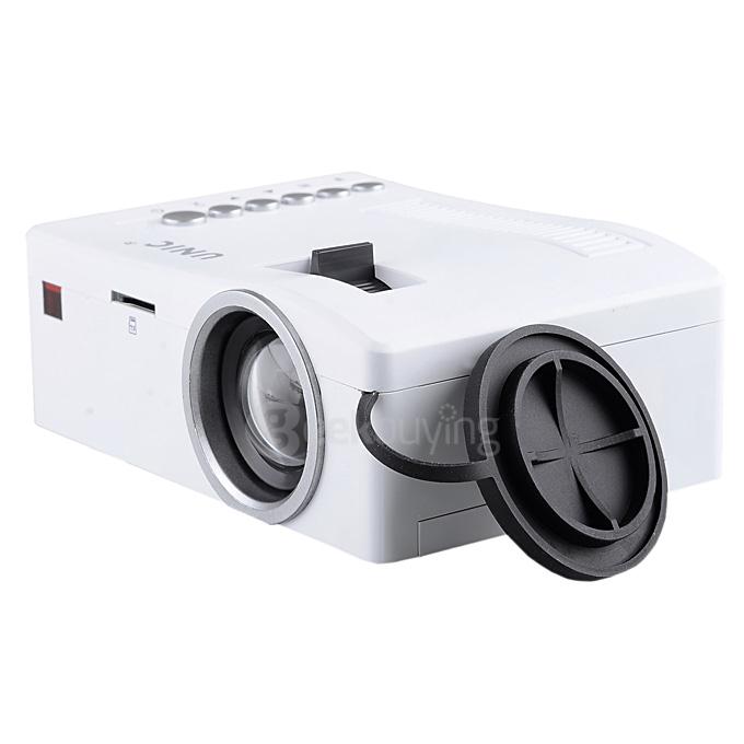 UC18 1080P Portable Mini LED Projector w/ USB / HDMI / AV / TF Slot - White
