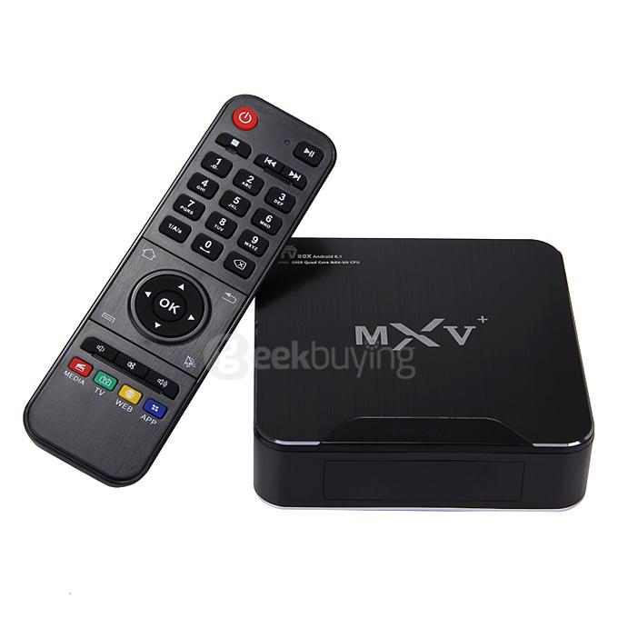 MXV+ Amlogic S905 TV BOX 1G/8G 802.11b/g/n Gigabit LAN Bluetooth4.0 KODI LED HDMI 2060P DLNA 3D