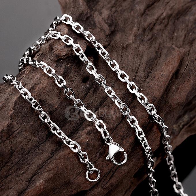 Stainless Steel Chain Rolo Punk Retro Necklace