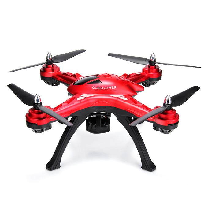 JJRC H25G 720P FPV Video Playback 2.4Ghz 4CH 3D Tumbling CF Mode LED Control Mode 2 RC Quadcopter RTF - Red