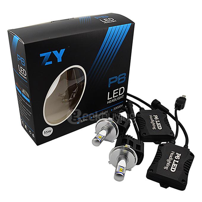 P6 Philips Chips 55W 4500lm LED Car Headlight H4 6000K LED Car Headbulb Conversion Kit