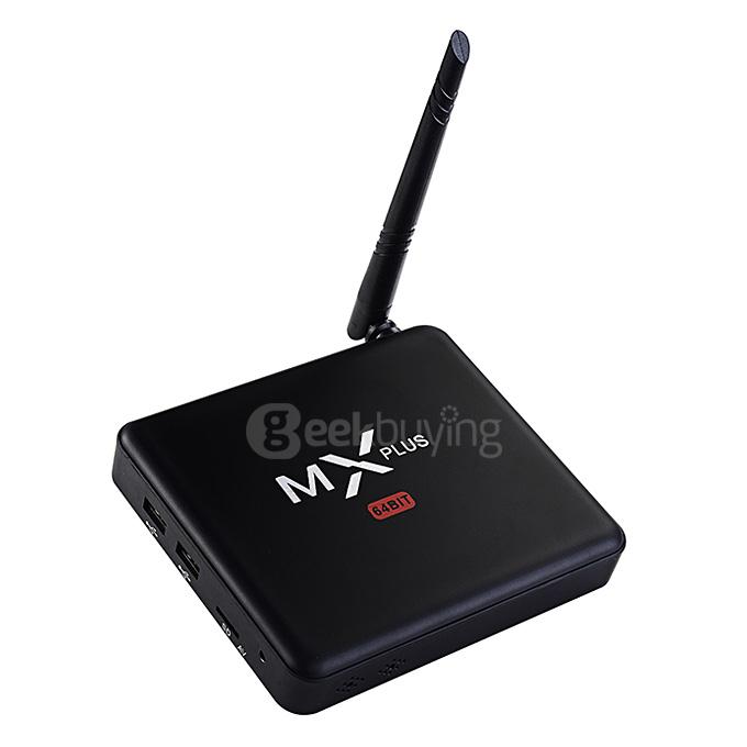 MX PLUS I Amlogic S905 4K TV Box 1G/8G 802.11b/g/n Gigabit LAN Bluetooth KODI DLNA Miracast - Black