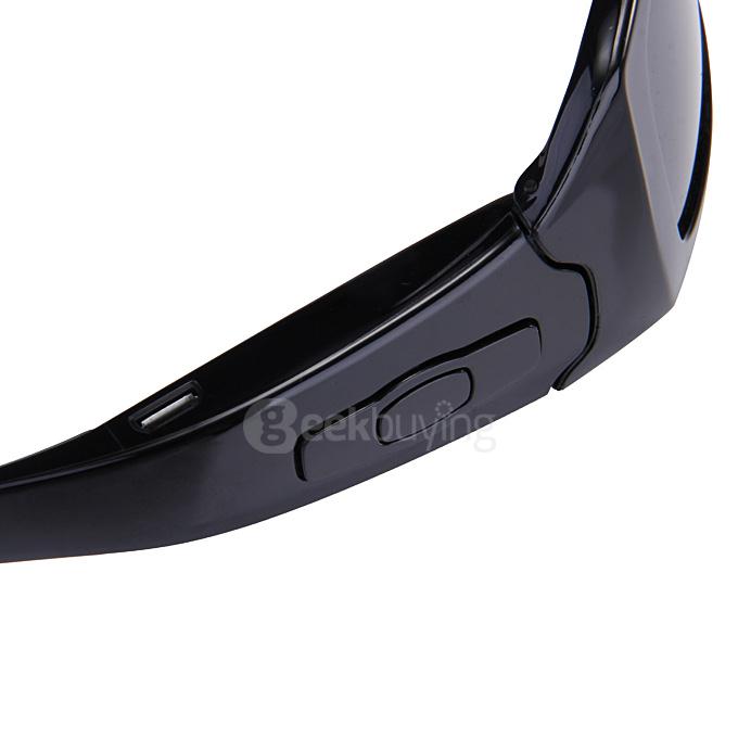 MS2 Polarized UV400 Bluetooth Sunglasses with Headset 8GB SD Card Camera HD 720P Video Recorder for iOS Android - Black