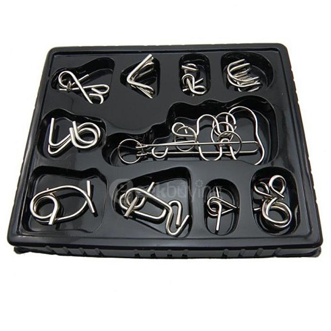 Metal Rings Puzzle Lock Sets Unlock Puzzles Educational Toy