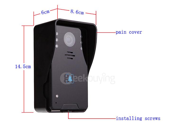 IR Night Vision 3.5inch Video Intercom Doorbell TFT All-Digital Monitor Smart Door Phone Entry Intercom System Kit with 12 Chord Music Ringtones 1 Doorbell + 2 Viewer Waterproof for Home Security 