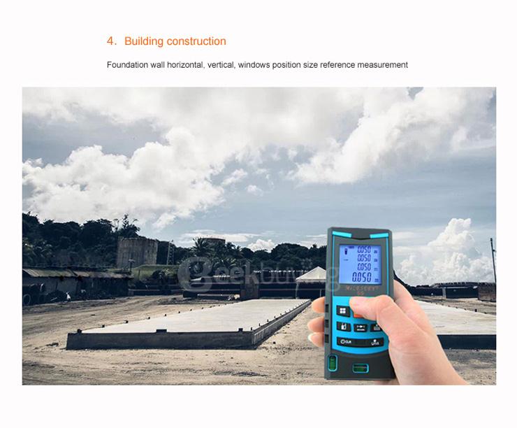 Mileseey X6 70m Handheld Rangefinder Laser Distance Meter Digital Laser Range Finder