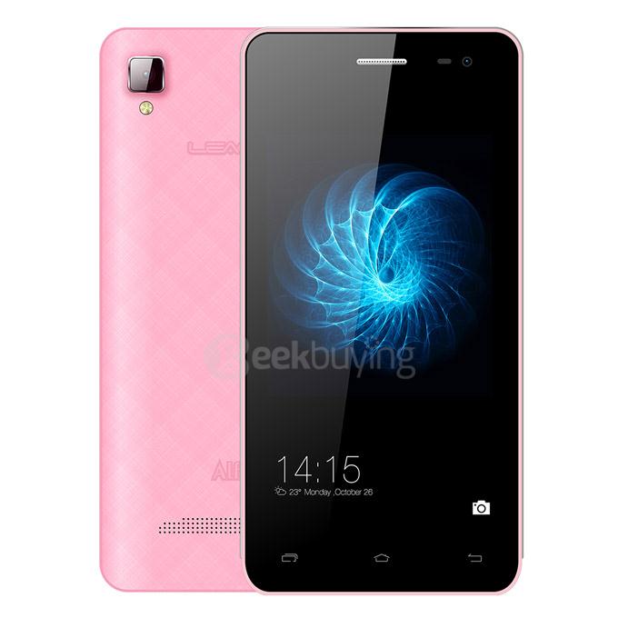 [HK Stock] LEAGOO ALFA 6 4.5inch MTK6582 Quad Core 1.3GHz Android 4.4 Smartphone 1GB RAM 8GB ROM 5.0MP Camera 3G - Pink