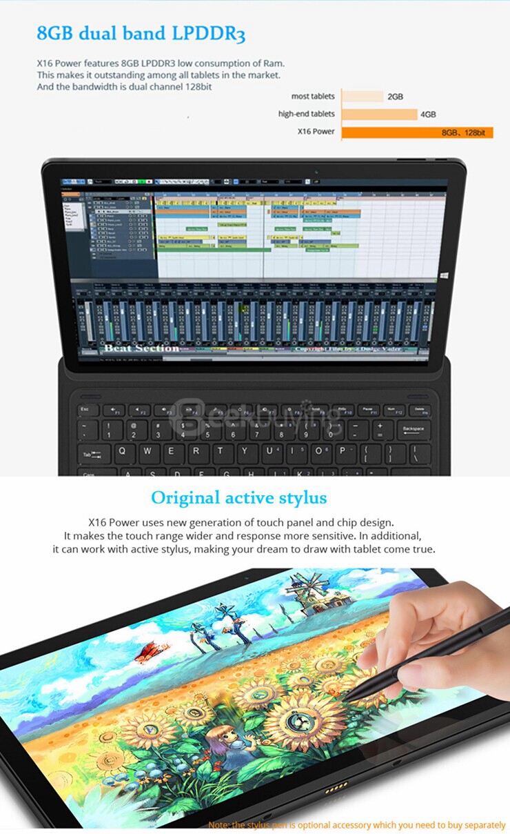 Teclast X16 Power 8GB/64GB Windows10 & Android5.1 Dual OS 11.6