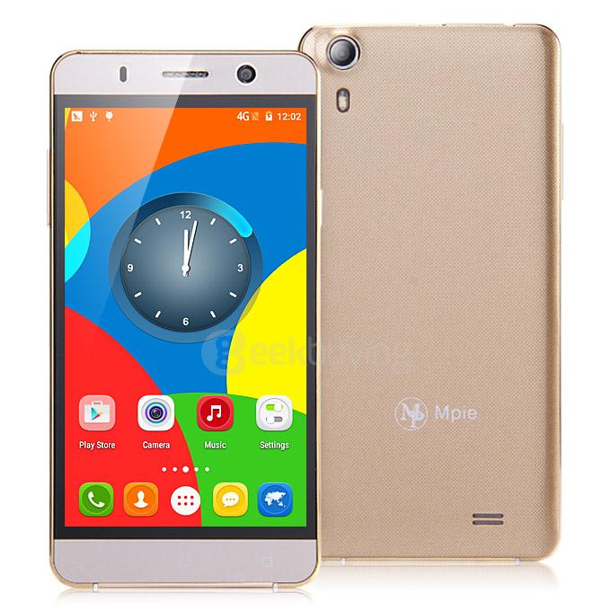 MPIE 4C PRO 5.0inch IPS QHD Android 5.1 MT6580 Quad Core 1.3GHz Smartphone 512MB RAM 4GB ROM 5MP 3G GPS - Golden