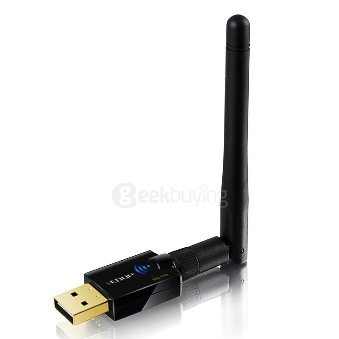 EDUP EP-MS1559 802.11b/g/n 300Mbps Wireless USB Adapter WiFi Network Card Support AP - Black