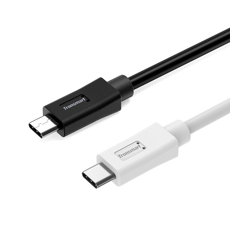 Tronsmart [2 Pack] USB2.0 6feet /1.8M*2 Type-C Male to Male Sync & Charging Cable for Google Nexus 5X / 6P Google Pixel Google Pixel XL LG G5 HTC 10 Lumia 950  - Black+White