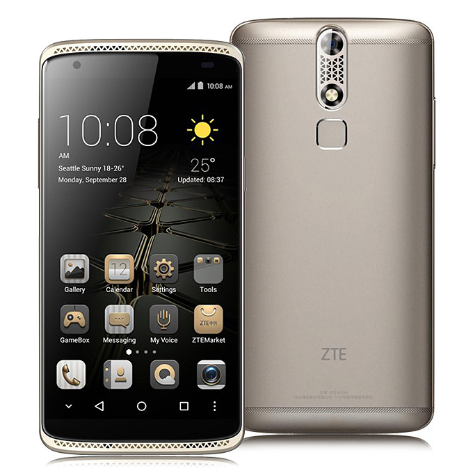 [HK Stock] ZTE Axon Mini 5.2inch Android 5.1 3GB 32GB Smartphone Qualcomm MSM8939 Octa Core 13.0MP HIFI Touch ID - Ion Gold