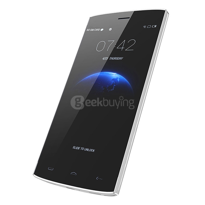 [HK Stock]HOMTOM HT7 5.5inch HD Screen MT6580A Quad Core Smartphone Android 5.1 1GB RAM 8GB ROM 3000mAh Smart Wake - White