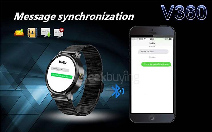 V360 Bluetooth 3.0/4.0 Smartwatch 1.22