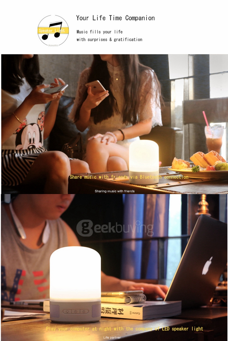 BT03 Mini Smart Stereo Speaker LED Music Player MINI Speaker with Q Sound Light