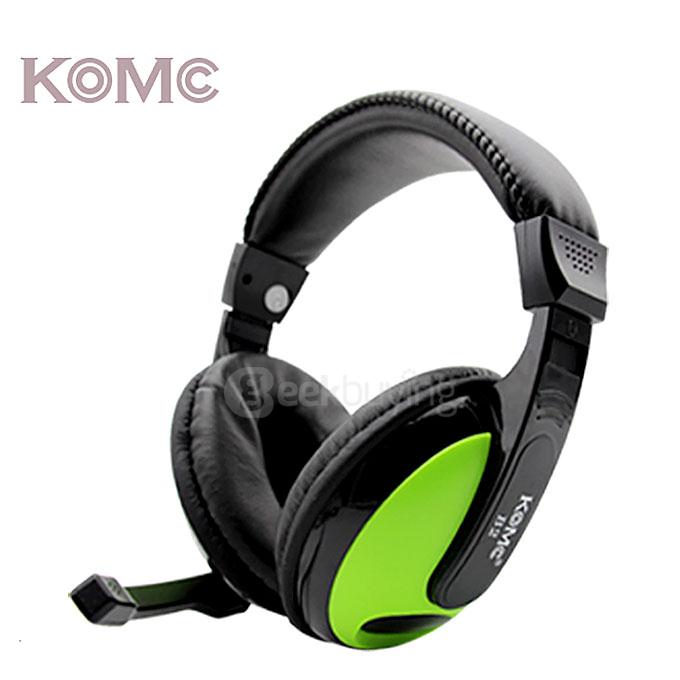KOMC B2 Headphone USB Headset with Rotable Mic Audio Controller