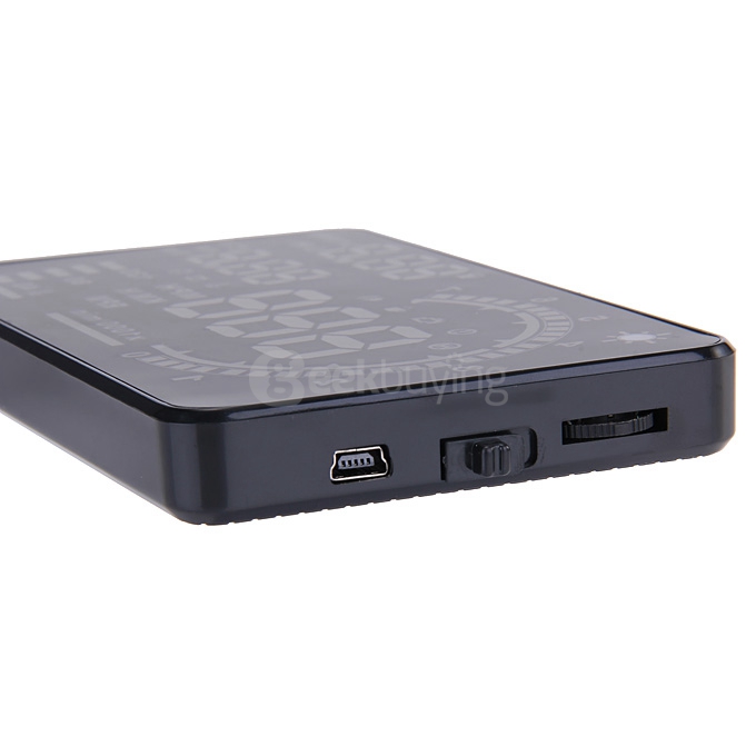 X3 5.5 Inch Car Head Up Display Car HUD Blutooth Connection  -  BLACK