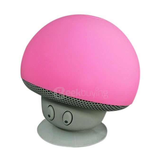Portable Creative Mushroom Style Mini Bluetooth Speaker - Pink