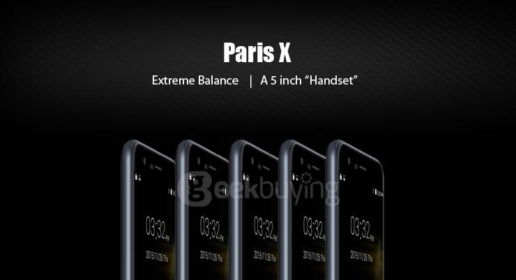 (Package B) Ulefone Paris X 5.0inch Android 5.1 2GB 16GB Smartphone (Black) + Tempered Glass Screen Portector + Leather Case (Black)