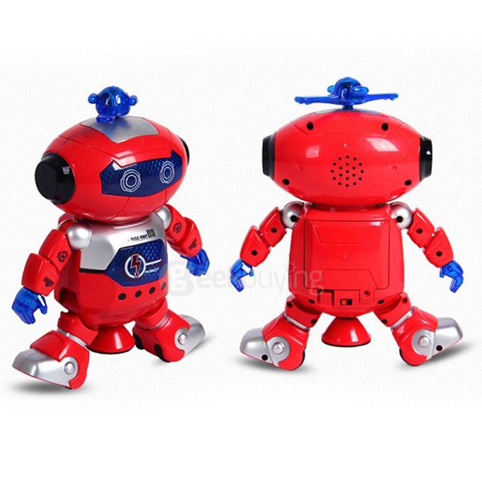 LZ444-3 Intelligent Electric Space Robot Multicolor Cool Dancing IR Robot Toy