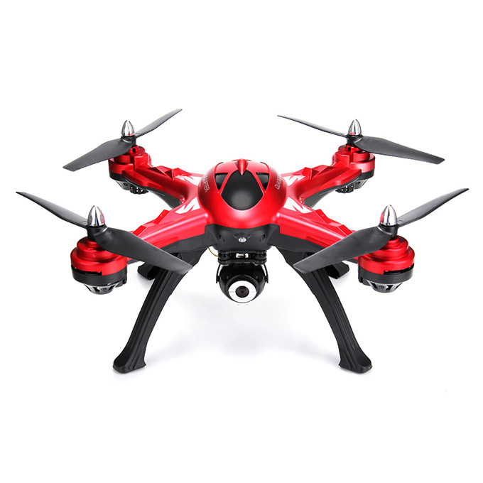 JJRC H25G 720P FPV Video Playback 2.4Ghz 4CH 3D Tumbling CF Mode LED Control Mode 2 RC Quadcopter RTF - Red