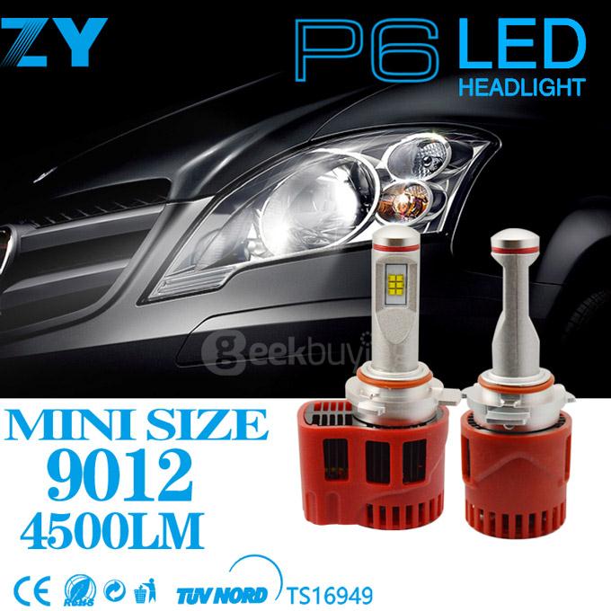 P6 Philips Chips 45W 4500lm LED Car Headlight 9012 6000K LED Car Headbulb Conversion Kit