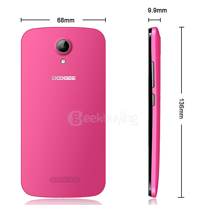 DOOGEE X3 4.5 inch Android 5.1 Smartphone MT6580 Quad Core 1.3GHz 1GB RAM 8GB ROM 3G GPS Dual Cameras - Red