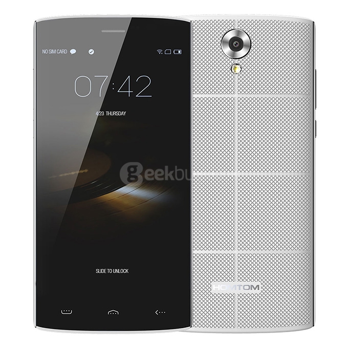 [HK Stock]HOMTOM HT7 5.5inch HD Screen MT6580A Quad Core Smartphone Android 5.1 1GB RAM 8GB ROM 3000mAh Smart Wake - White
