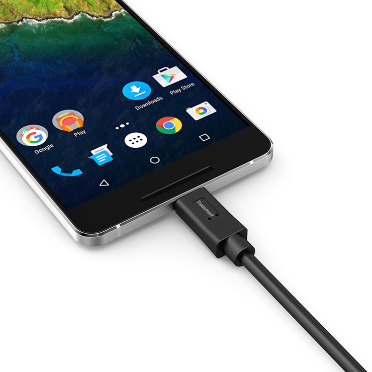 Tronsmart [2 Pack] USB2.0 3.3ft/1M *2 Type-C Male to Male Sync & Charging Cable for Google Nexus 5X / 6P Google Pixel Google Pixel XL LG G5 HTC 10 Lumia 950  - Black+White