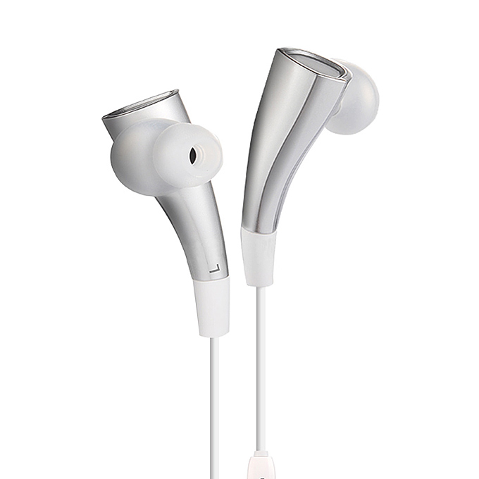 Dacom Magnetic Wireless Bluetooth Sports Stereo Earphones BT4.1 Sweatproof Headphones Handsfree with Mic - Silver+White