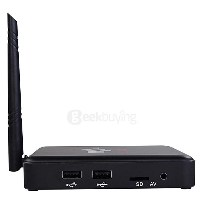MX PLUS I Amlogic S905 4K TV Box 1G/8G 802.11b/g/n Gigabit LAN Bluetooth KODI DLNA Miracast - Black