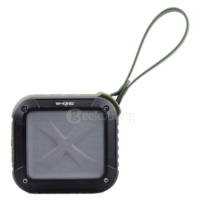 W-KING S7 Portable NFC Wireless Bluetooth 4.0 Speaker with MIC 10 Hours Playtime for Outdoors/Shower - Army Green