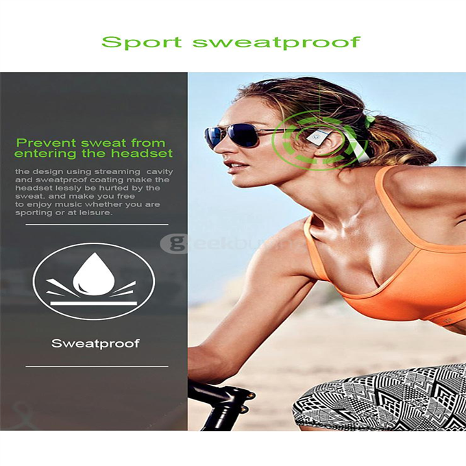 LF-18 NFC Bone Conduction Bluetooth Headset Stereo Headphone Earphone - Black