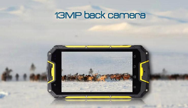 VCHOK M8 4G LTE 4.5inch IP68 Waterproof Rugged Phone Android 5.1 2GB 16GB MT6735 Quad Core Smartphone 13.0MP 3000mAh - Yellow
