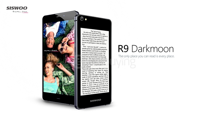 SISWOO Darkmoon R9 Dual Screen Front 5.2 inch Back 4.7 inch 3GB RAM 32GB ROM MTK6752 Octa Core 4G Smartphone - Black