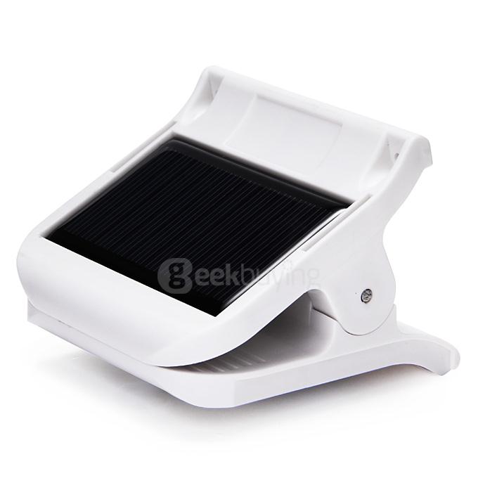 S1 Outdoor Solar Lights Portable Solar Light Solar Clip Sensor Lamp - White