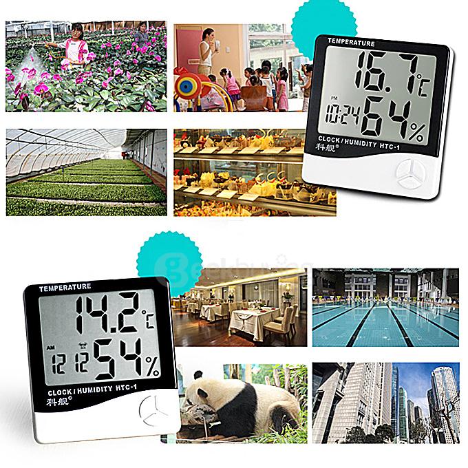 HTC-1 Large Screen Digital Thermometer Home Temperature Gauge Temperature Meter