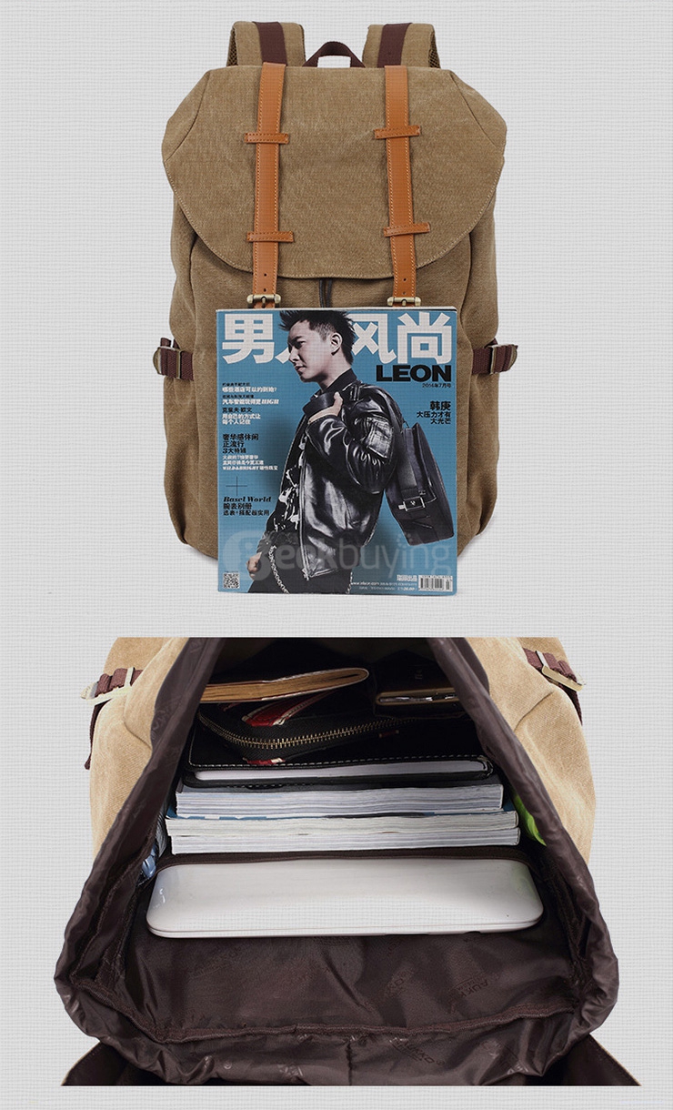 KAUKKO E5-1 Foreign Trading Waterproof Wear-resistant Travel Bag backpack - Khaki