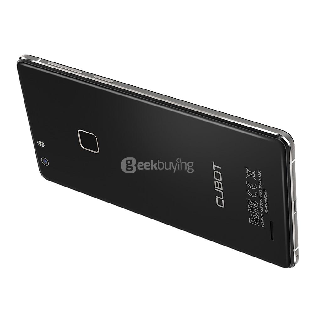 [HK Stock] CUBOT S550 5.5inch IPS HD 4G FDD-LTE Android 5.1 Smartphone 2GB 16GB 64-bit MTK6735 Quad Core 13.0MP Touch ID - Black