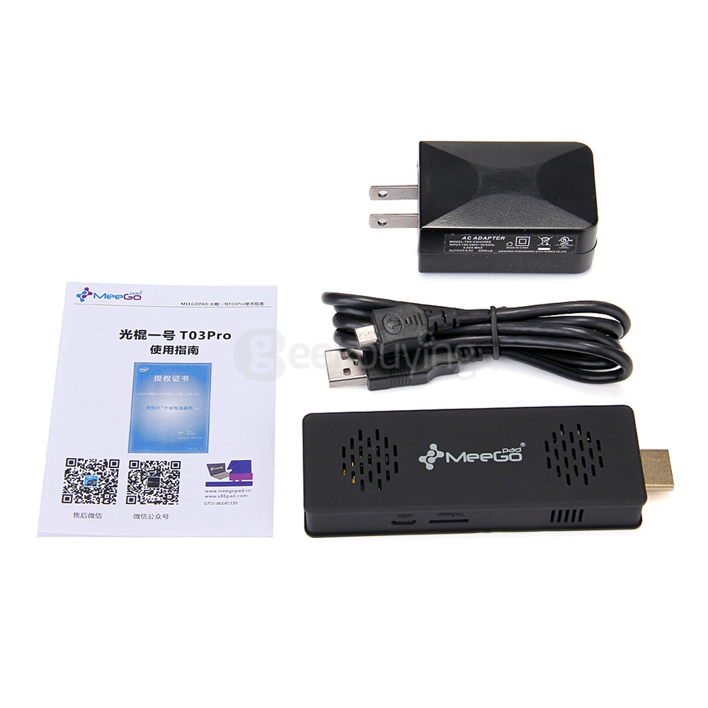 MEEGOPAD T03 Pro Windows 10 MINI PC Intel Z8300 Quad Core 2G/32G 802.11b/g/n LAN Bluetooth4.0