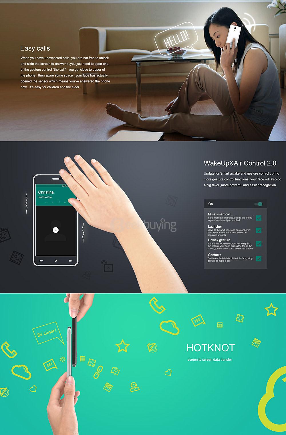 [HK Stock] CUBOT Z100 5.0inch HD 4G FDD-LTE Android 5.1 1GB RAM 16GB ROM Smartphone 64bit MTK6735P Quad Core IPS - White
