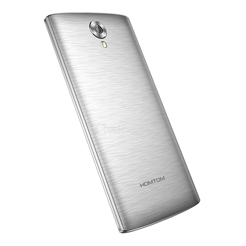 [Package B]HOMTOM HT7 PRO 5.5inch IPS HD Android 5.1 2GB RAM 16GB ROM 4G MT6735 Quad Core Smartphone(Silver) + Soft Case + Tempered Glass