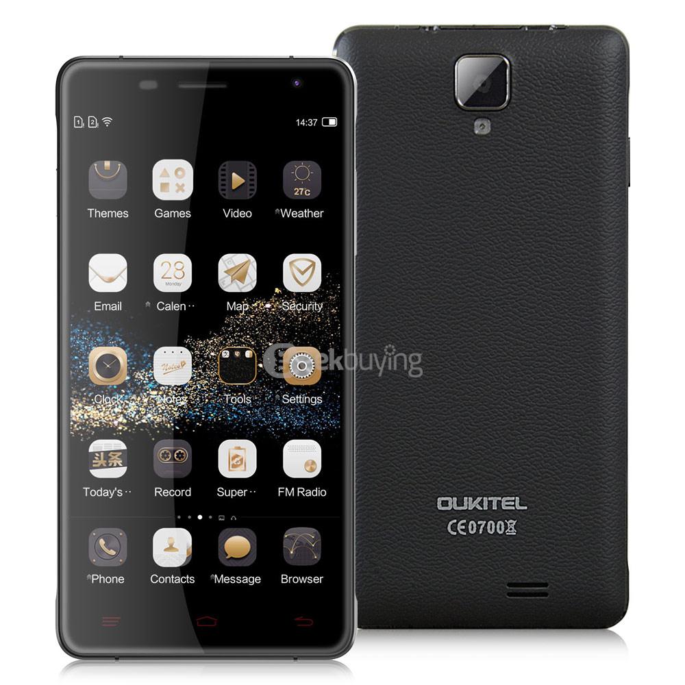 [HK Stock] OUKITEL K4000 Pro 5.0inch 4G FDD-LTE 4600mAh Android 5.1 Smartphone MT6735 Quad Core 2GB 16GB 13.0MP IPS HD 5V/1.5A Quick Charge - Black