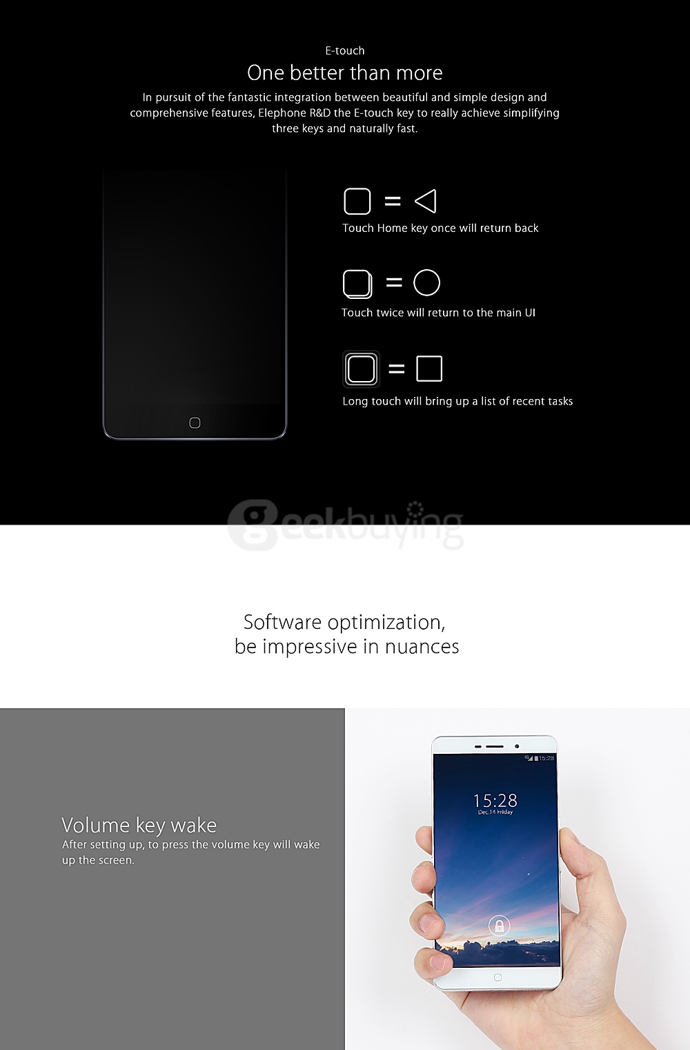 [Spain Stock] Elephone P9000 Lite 5.5inch FHD 4G LTE Android 6.0 4GB 32GB Smartphone MTK6755 2.0GHz 64bit Octa Core Type-C - Black
