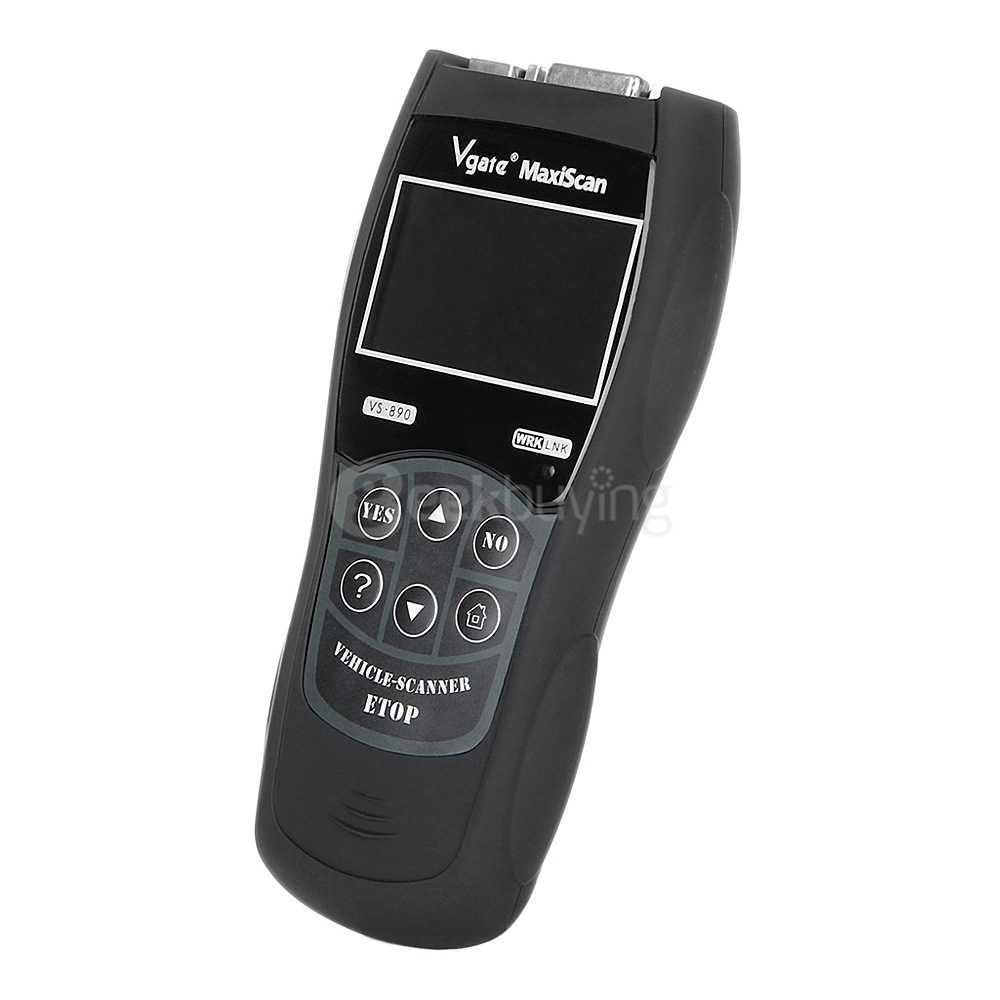Vgate VS-890 Maxiscan OBD-II + EOBD Code Reader Professional Grade Automobile Diagnosis Scanner - Black