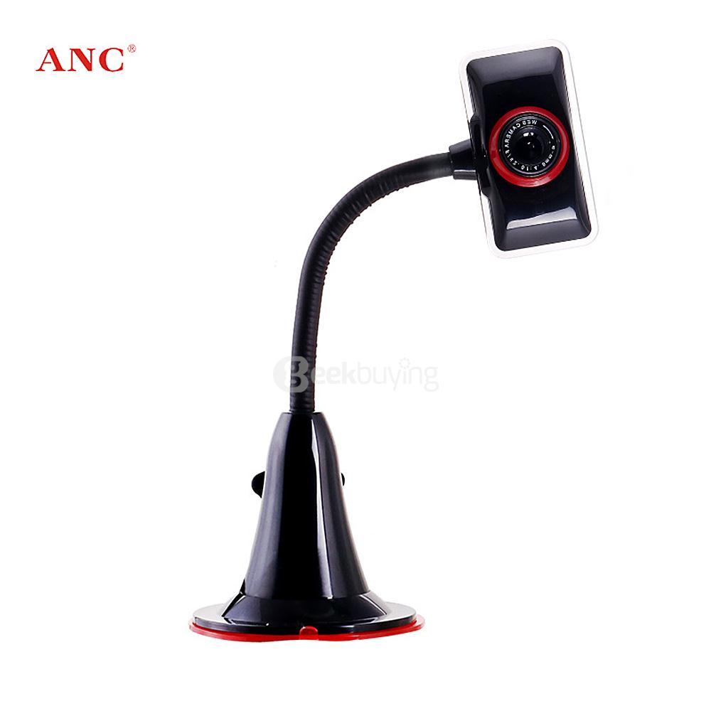 Aoni ANC USB2.0 HD Webcam Night Version With Microphone Adjustable Arm For Desktop Laptop Computer - Black