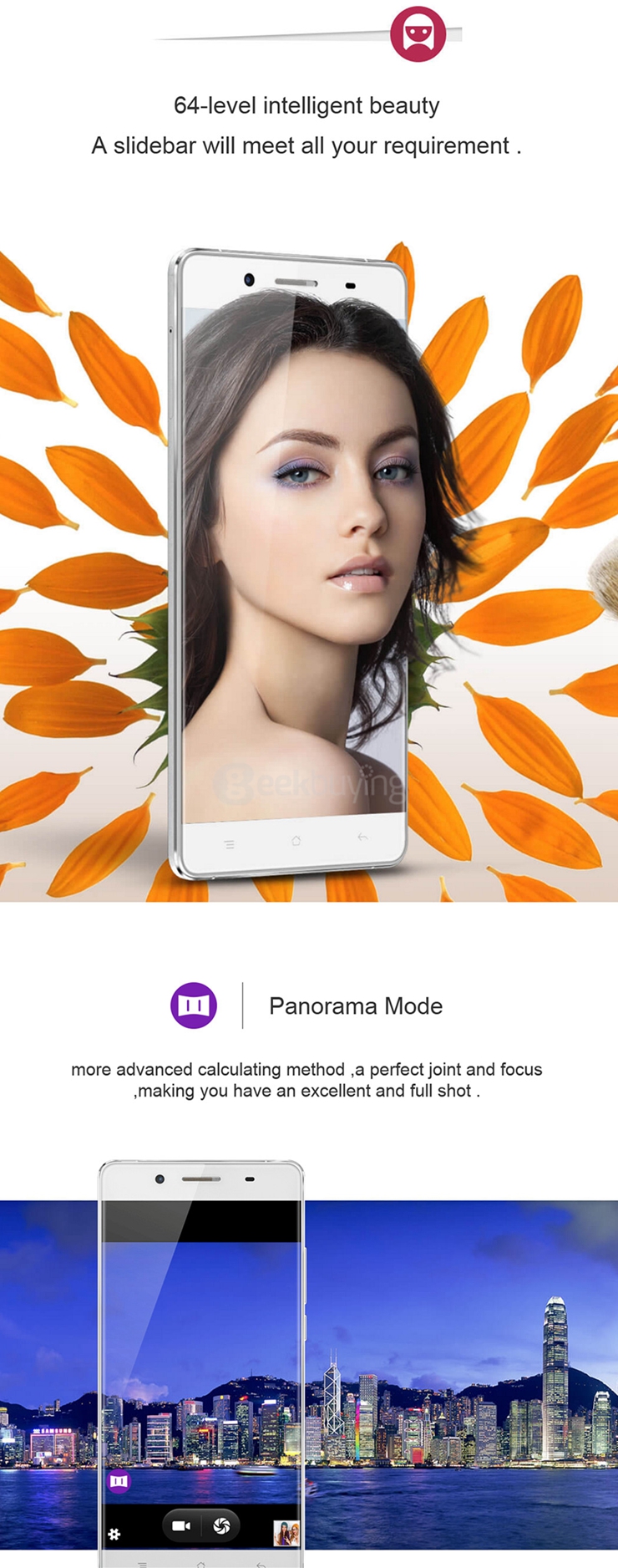 [HK Stock]CUBOT X17 5.0inch FHD 4G FDD-LTE Android 5.1 3GB 16GB Smartphone 64bit MTK6735A Quad Core 16.0MP OTG HotKnot - White